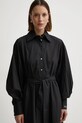 Хлопковое платье Karl Lagerfeld чёрный A1W13018