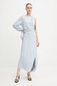 Samsoe Samsoe rochie SAALBA F24400148 albastru SS25