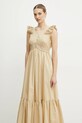 Bavlněné šaty Twinset béžová 251LB2KFF
