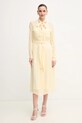 Twinset rochie midi galben 251TP2260