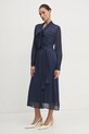 Šaty Twinset midi námořnická modř 251TP2260
