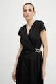 Twinset rochie din amestec de in 251TT2072 negru