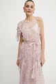 Twinset rochie de mătase violet 251TS2182
