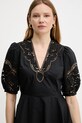 Twinset sukienka bawełniana czarny 251TT2334