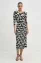 DIANE VON FURSTENBERG sukienka DVFDL4S038 beżowy SS25