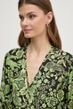 Φόρεμα από συνδιασμό μεταξιού DIANE VON FURSTENBERG πράσινο DVFDL4S031