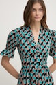 DIANE VON FURSTENBERG rochie turcoaz DVFDS4S002