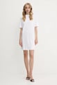 Bavlnené šaty Armani Exchange XW000378.AF10354 biela SS25