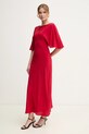 Odzież Liviana Conti sukienka jedwabna L5SS22 czerwony
