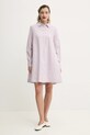 Marc O'Polo vestito in cotone 5000006085 violetto SS25