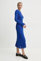 Сукня з домішкою шовку Pepe Jeans NATASHA PL953642 фіолетовий SS25