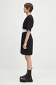 MM6 Maison Margiela rochie din bumbac S52DA0063 negru SS25