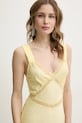 Bardot rochie galben 58603DB