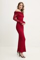 Bardot ruha 59776DB burgundia SS25