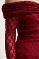 Bardot ruha 59776DB burgundia