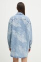 Abbigliamento Fiorucci vestito di jeans Angel Print Denim Shirt Dress W02SPDDR313DN03DN02 blu