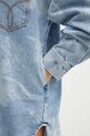 Джинсовое платье Fiorucci Angel Print Denim Shirt Dress W02SPDDR313DN03DN02 голубой