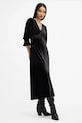 AllSaints rochie ANI VELVET negru W143DB