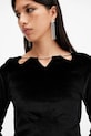 AllSaints rochie REGINA W172DB negru SS25