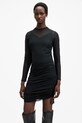 Šaty AllSaints ADARA látka čierna W241DB