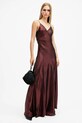 Рокля AllSaints LILI W291DB червен