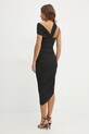 Versace Jeans Couture rochie din amestec de in 78HAO903.N0432 negru SS25