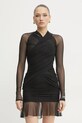 Šaty Versace Jeans Couture s elastanom čierna 78HAO971.J0192