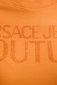 Obleka Versace Jeans Couture 78HAOS04.CJ01S oranžna