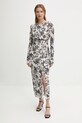 Сукня Sisley візерунок бежевий 4QFRLV070