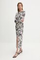 Сукня Sisley 4QFRLV070 бежевий SS25