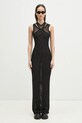 VETEMENTS sukienka Double Mesh WA66DR220B czarny