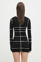 Odzież VETEMENTS sukienka Knitted Mini WA66KN100X czarny