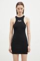 VETEMENTS sukienka Oval Logo Tanktop Mini okrągły czarny WA66DR600BW