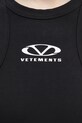 Платье VETEMENTS Oval Logo Tanktop Mini чёрный WA66DR600BW