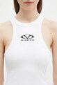 Φόρεμα VETEMENTS Oval Logo Tanktop Mini λευκό WA66DR600W