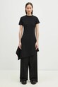 VETEMENTS sukienka Embroidered Logo Twisted Mini okrągły czarny WA66DR680B