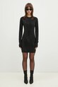VETEMENTS vestito Iced-Out Longsleeve Mini WA66DR900B nero