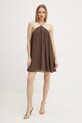 Φόρεμα Patrizia Pepe 2A2924.A585 καφέ SS25