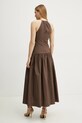 Φόρεμα Patrizia Pepe 2A2949.A570 καφέ SS25