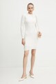 Marciano Guess rochie din amestec de matase ANNA 5RGK06.5857Z bej SS25