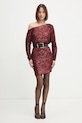 Šaty Marciano Guess GABBIE 5RGK69.6166A burgundské SS25