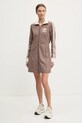 adidas Originals sukienka 3S TRACK DRESS JC5779 brązowy SS25