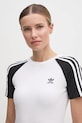 Šaty adidas Originals 3S RAGLAN DRESS bílá JD0837