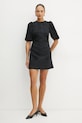 Ivy Oak rochie din amestec de lână IO117654 negru SS25