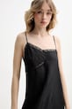 Копринена рокля MM6 Maison Margiela черен S52CT0785.M35244