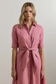 Oblečení Lněné šaty Lauren Ralph Lauren 200905667 růžová
