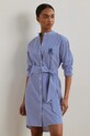 Ρούχα Βαμβακερό φόρεμα Lauren Ralph Lauren 200963845 μπλε