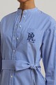 Βαμβακερό φόρεμα Lauren Ralph Lauren μπλε 200963845