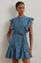 Odzież Lauren Ralph Lauren sukienka bawełniana 200963899 niebieski