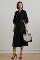 Рокля Lauren Ralph Lauren памук черен 250964227